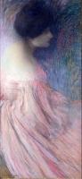 Aman-Jean, Edmond Francois - Femme en robe rose( Woman in a pink dress)